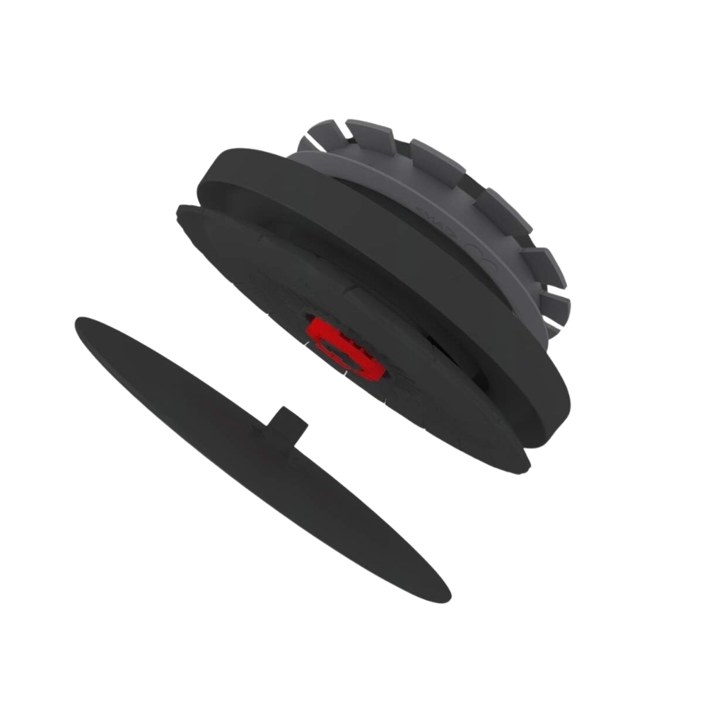 Pieplūdes gaisa difuzors Zehnder Luna S125 Ø 170, melns