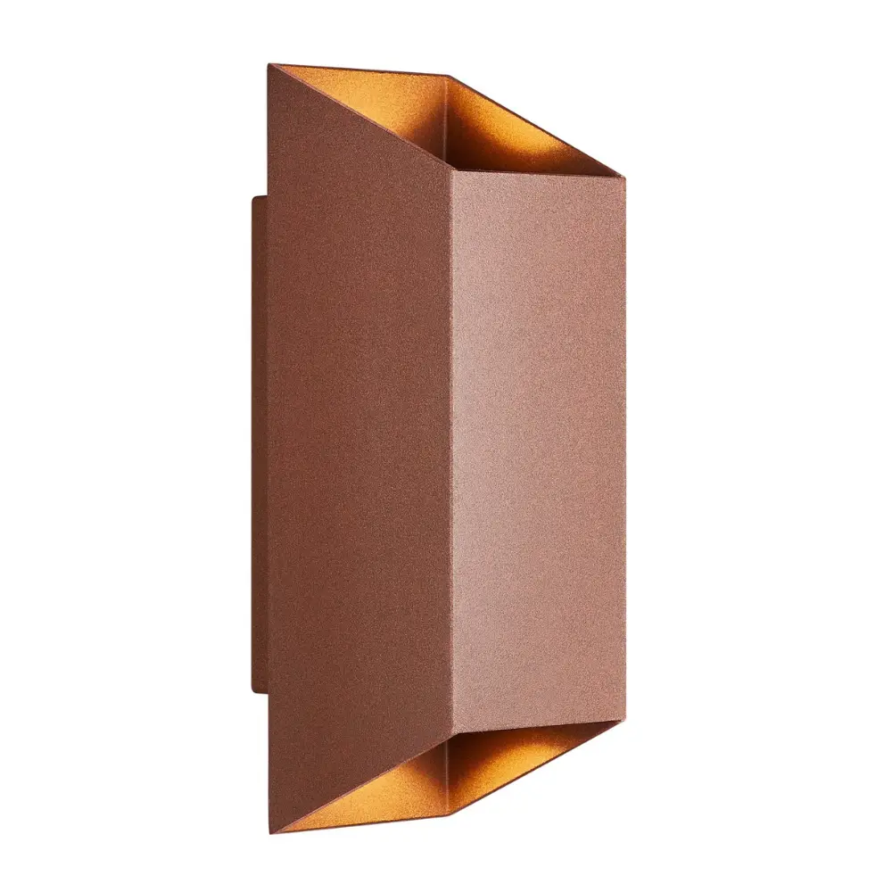 Led fasādes gaismeklis NORDLUX NICO SQUARE 22, 35W GU10, rūsas krāsa