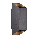 Led fasādes gaismeklis NORDLUX NICO SQUARE 22, 35W GU10, melns