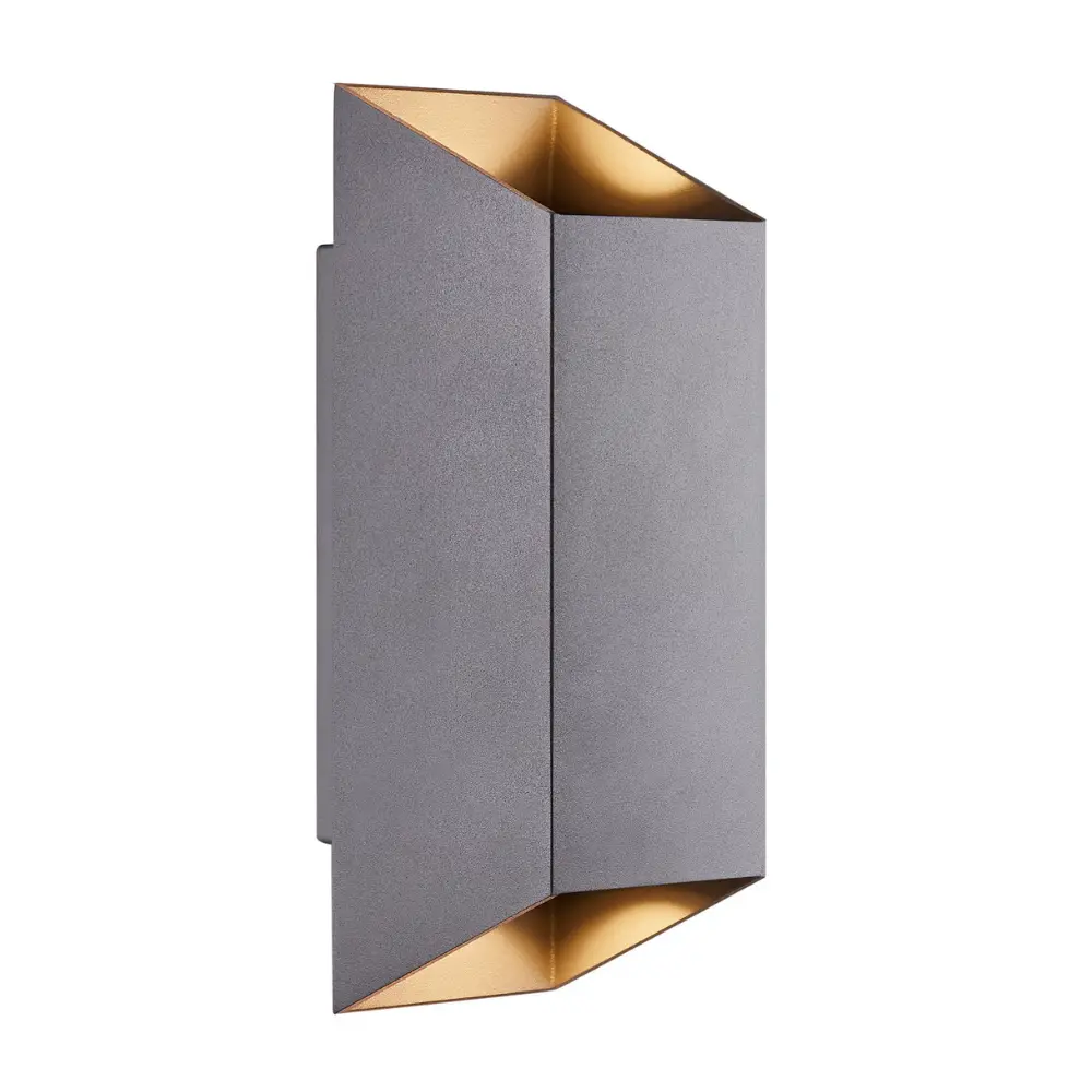 Led fasādes gaismeklis NORDLUX NICO SQUARE 22, 35W GU10, antracīta