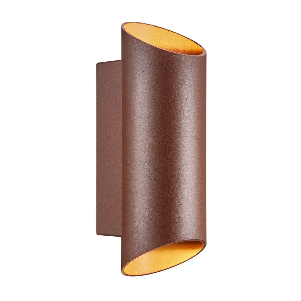 Led fasādes gaismeklis NORDLUX NICO ROUND 22, 35W GU10, rūsas krāsa