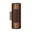 Led fasādes gaismeklis NORDLUX ALUDRA DOUBLE, 15W E27, brūns