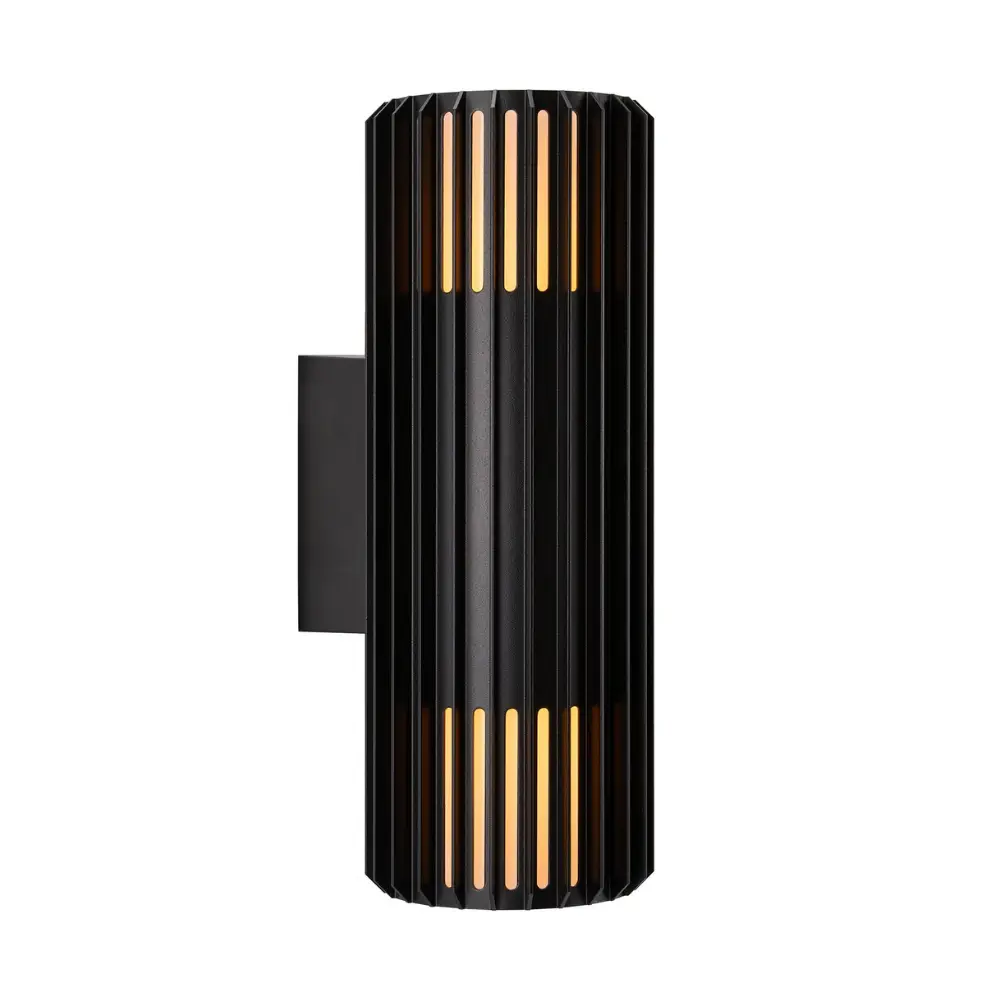 Led fasādes gaismeklis NORDLUX ALUDRA DOUBLE, 15W E27, melns