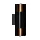 Led fasādes gaismeklis NORDLUX ALUDRA DOUBLE, 15W E27, melns