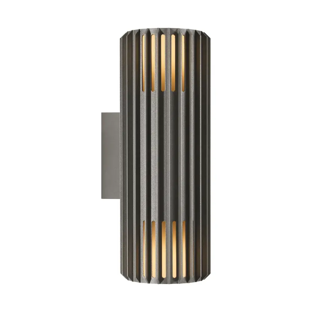 Led fasādes gaismeklis NORDLUX ALUDRA DOUBLE, 15W E27, antracīta