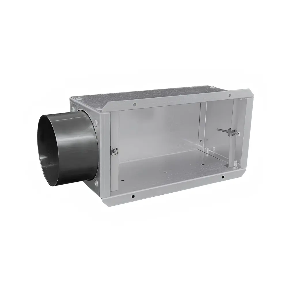 Gaisa vadu kārba ar 1 sāna izvadu Ø80 mm