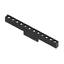 TOPE LED lineārs akcenta apgaismojums TEIDE, 12W, melns
