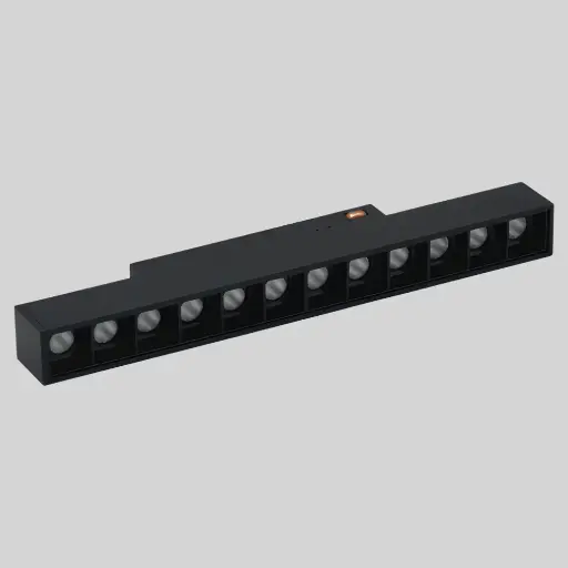 [6006000054] TOPE LED diožu prožektorveida gaismeklis TAMPA Grille Light, 12W, melns
