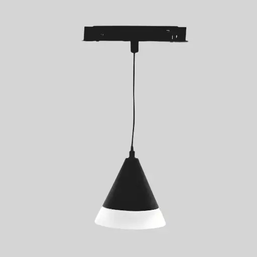 [6006000058] TOPE LED  trīsstūrveida iekarināms gaismeklis TAMPA, 5W, melns