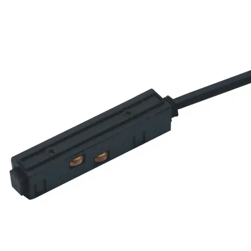 [6006100022] TOPE LED magnētiskā sistēma TAMPA, Ieejas vadītājs (ārējai draivera pieslēgšanai), melns