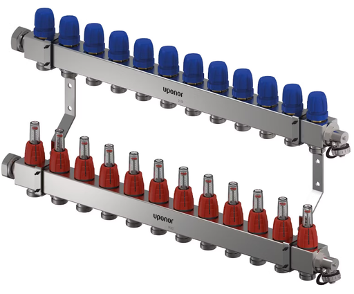 Uponor Vario C silto grīdu kolektors FM 12-zaru