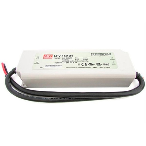 Impulsu barošanas bloks LED 24V 6.3A IP67 Mean Well 40W (kopija)