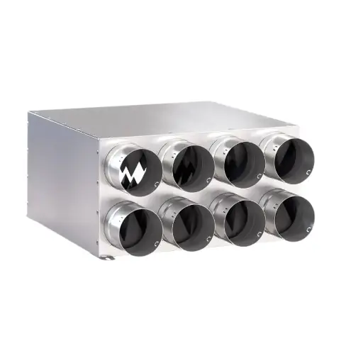 [W2KIT-8X75X160 ] Gaisa sadales kolektors 8x75x160 370mm 