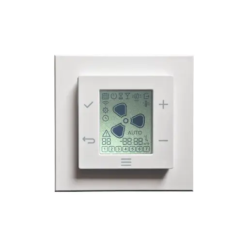 [471100018] Zehnder EVO Sense vadības pults ar LCD ekrānu 