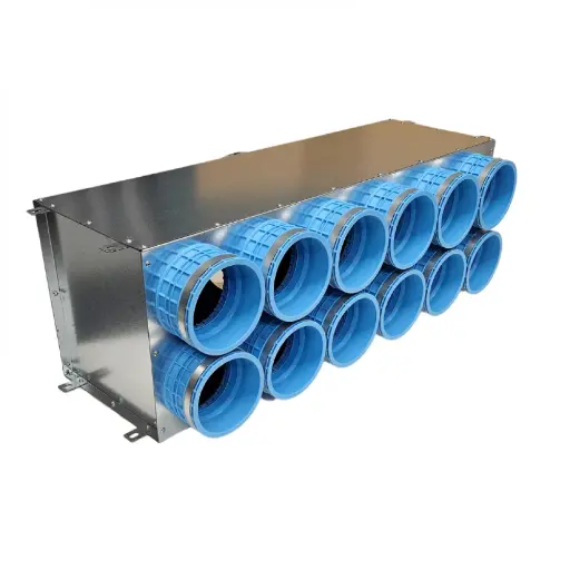 [LOK-H D200-12x90mm E-R] Gaisa sadales kolektors LOK-H 12x90x200 mm