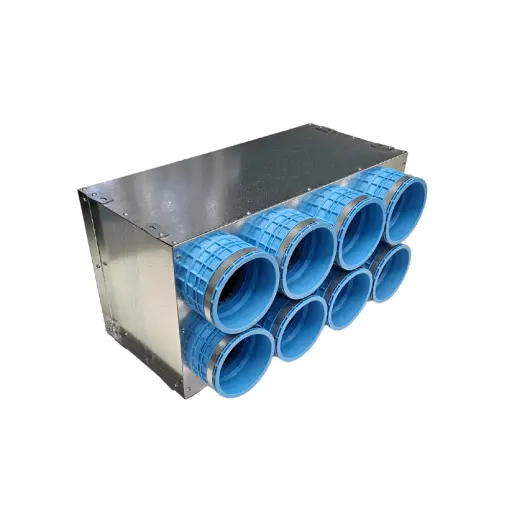 [LOK-H D160-8x75mm E-R] Gaisa sadales kolektors LOK-H 8x75x160