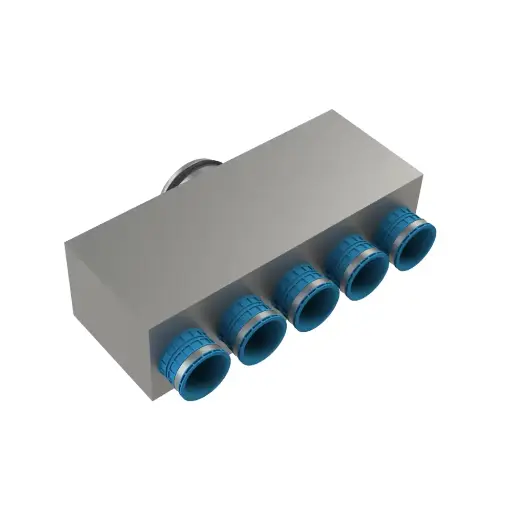 [LOK-H D125-5x75mm E-R] Gaisa sadales kolektors LOK-H 5x75x125