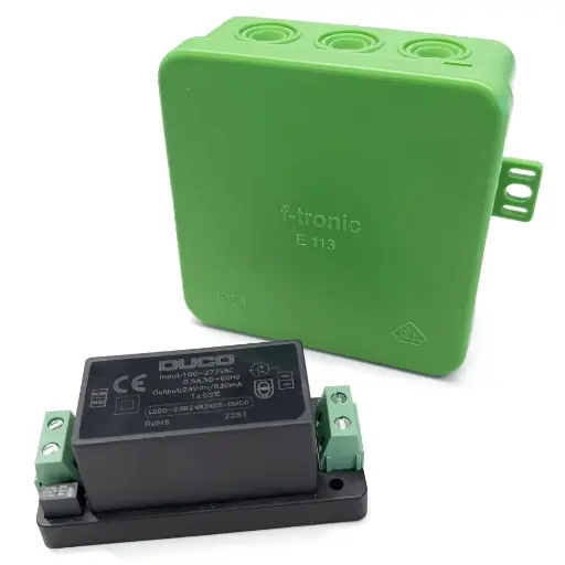 [0000-4763] Duco barošanas bloks 230 VAC–24 VDC / 20 W + korpuss