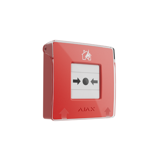 [367311741] Ajax Manual Call Point (Red) (8EU) ASP, Sarkans