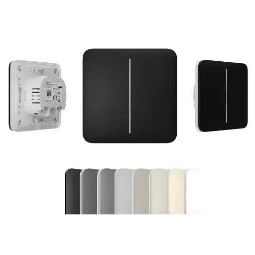 [367309077] Ajax SoloButton (2-gang) [55] GRAPHITE