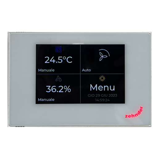 [399000200] Zehnder Multi Control vadības panelis, Balts