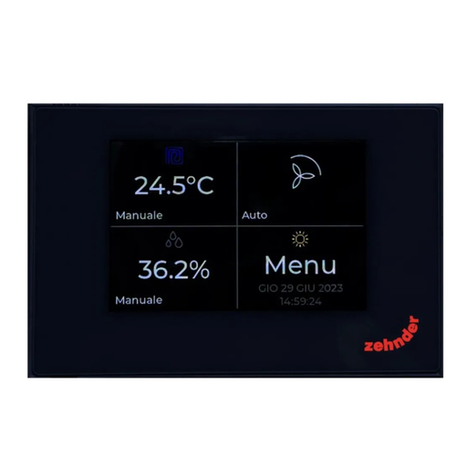 [399000201] Zehnder Multi Control vadības panelis, Melns