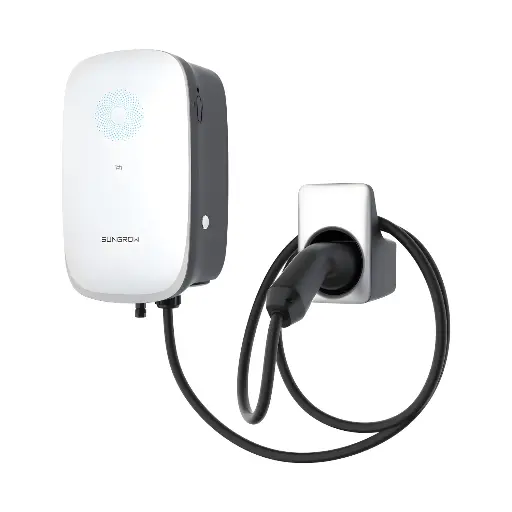 [ACH00098] Auto uzlādes stacija Sungrow - 22kW - 3 fāzes - type2 - 7m, balts/melns