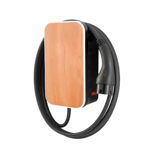 [V22TWGGPL] Auto uzlādes stacija Vool - 22kW - 3F - type2 - 6.5m, gaišs koka raksts