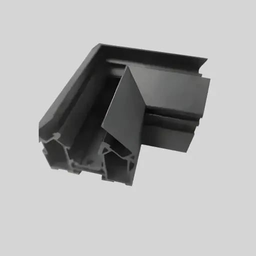 [6006100050] LED magnētiskā sistēma TAMPA, sliedes līkums iestieptiem griestiem, melna