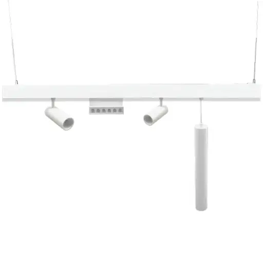 [6006100034] TOPE LED magnētiskā sistēma TAMPA, Virsapmetuma sliede, iekarināma, balta