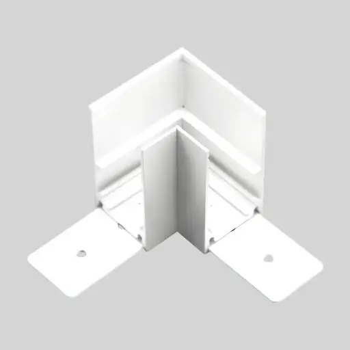 [6006100041] LED magnētiskā sistēma TAMPA, Virsapmetuma sliedes stūra savienotājs, balta