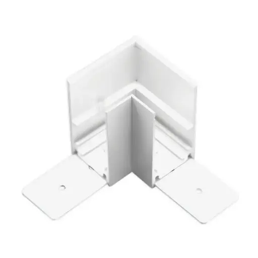 [6006100041] TOPE LED magnētiskā sistēma TAMPA, Virsapmetuma sliedes stūra savienotājs, balta