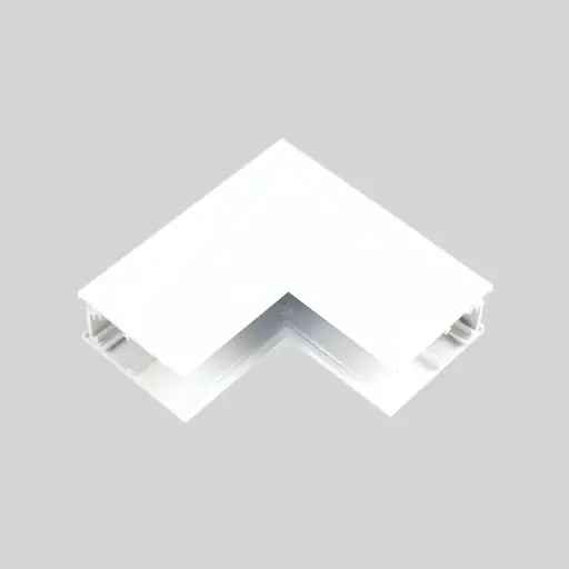 [6006100042] LED magnētiskā sistēma TAMPA, Virsapmetuma sliedes slēgtais stūra savienotājs, balts