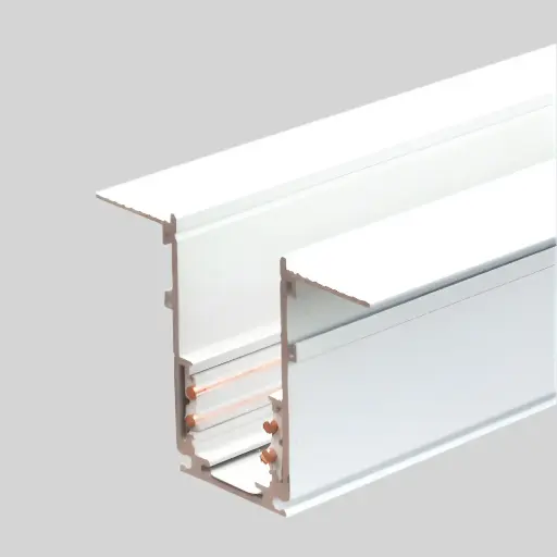 [6006100035] TOPE LED magnētiskā sistēma TAMPA, Zemapmetuma sliede (iestrādāta apmetumā), balta