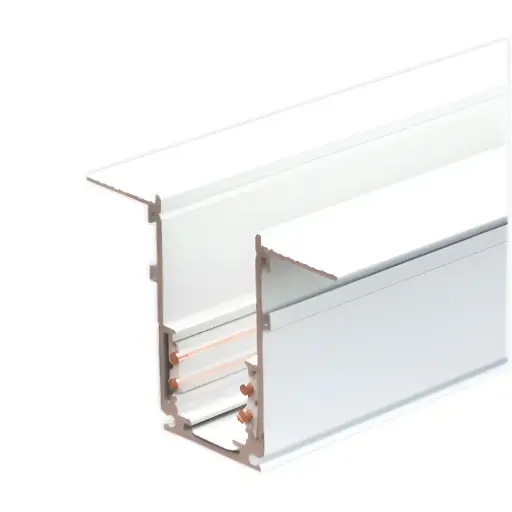 [6006100035] TOPE LED magnētiskā sistēma TAMPA, Zemapmetuma sliede (iestrādāta apmetumā), balta