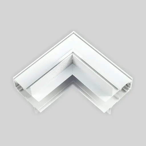 [6006100044] LED magnētiskā sistēma TAMPA, Zemapmetuma sliedes slēgtais stūra savienotājs, balts