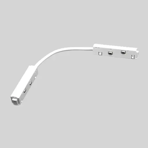 [6006100038] TOPE LED magnētiskā sistēma TAMPA, Stūra savienošanas caurvadīšanas modelis, elastīgs, balts