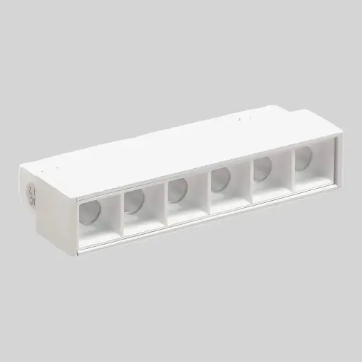 [6006000067] LED diožu prožektorveida gaismeklis TAMPA Grille Light, 6W, balts