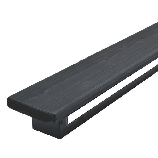 [6006300144] Led lineārs gaismeklis ar dedzinātu koku TOPE TAMNA 24W 1920lm, dimmējams, antracīta