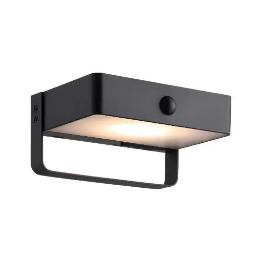 [2518251003] Led sienas solārais gaismeklis NORDLUX SAULIO 4.45W 370lm, melns