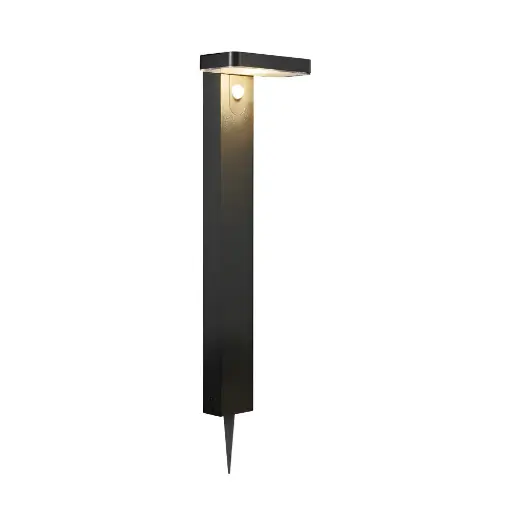 [2118178003] Led dārza solārais gaismeklis NORDLUX RICA, kvadrāts, 4.5W 380lm, melns