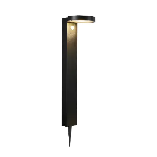 [2118158003] Led dārza solārais gaismeklis NORDLUX RICA, apaļš, 4.5W 400lm, melns