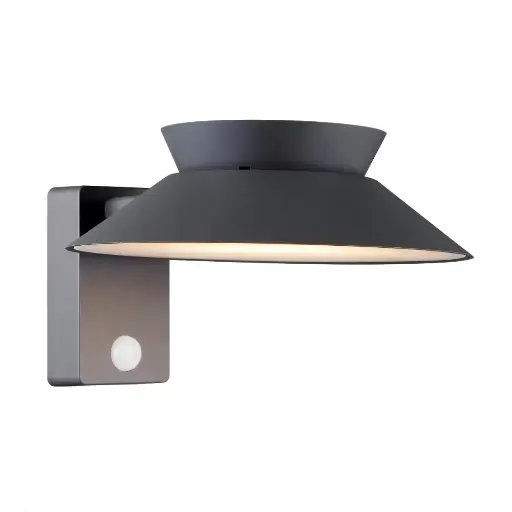 [2418071050] Led sienas solārais gaismeklis NORDLUX JUSTINA 5W 400lm, antracīta