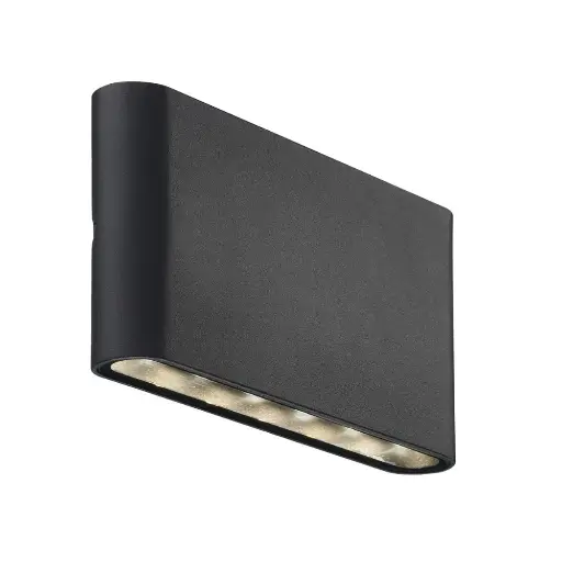 [84181003] Led fasādes gaismeklis NORDLUX KINVER, 8.5W 285lm, melns