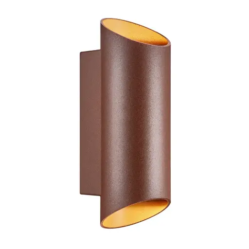 [2218231009] Led fasādes gaismeklis NORDLUX NICO ROUND 22, 35W GU10, rūsas krāsa