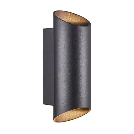 [2218231003] Led fasādes gaismeklis NORDLUX NICO ROUND 22, 35W GU10, melns