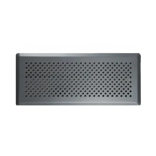 [003732 GRLFT 200X100 METAL] Aerauliqa Reste kārbai ar apaļiem caurumiem, cinkota-metāla, 240x140mm