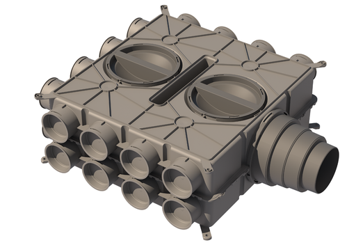 [188588] Ubbink DBOX 824 (24x) gaisa sadales kolektors DN125-150-160-180